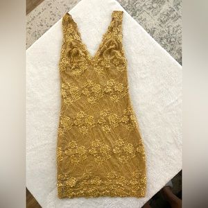 Marciano Beaded Mini Dress
